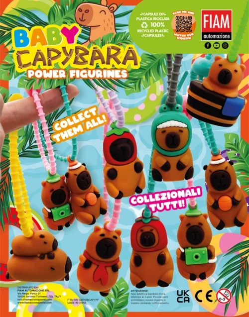 Снимка на 55mm Baby Capybara Power Figurines - играчки  