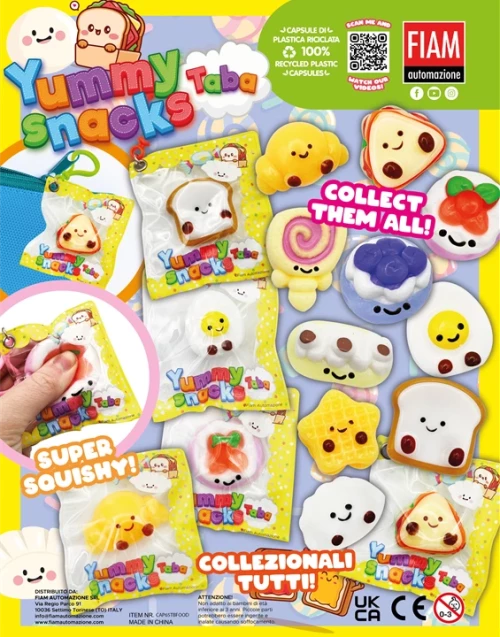 Снимка на 65mm Yummy Snacks Taba - играчки 