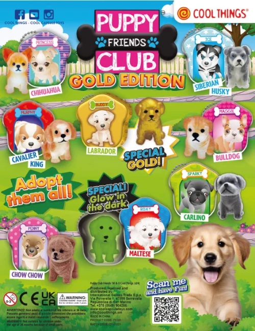 Снимка на 50mm Puppy Club The Best Gold - играчки