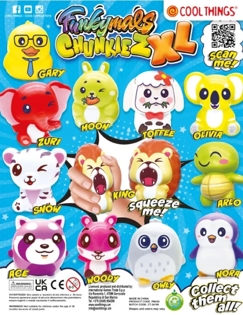 Снимка на 50mm Funkymals Chunkiez - играчки