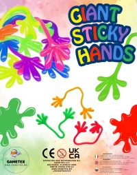 Thumbnail 1 of 55mm Giant Sticky Hands - играчки