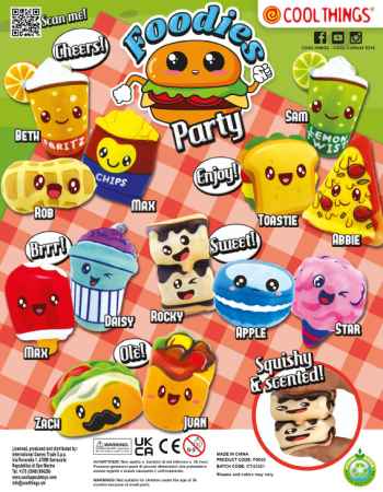 65mm Foodies Party Squish’em