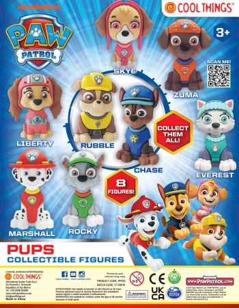 65mm Paw Patrol Pups Collectibles
