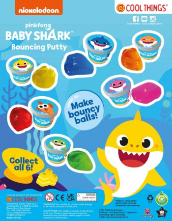 50mm Baby Shark Bouncing Putty